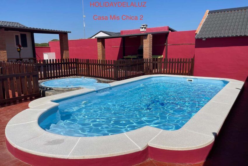 Casa Mis Chica 2 -  holiday house in Roche Viejo/Conil de la Frontera for rent - BBQ area - pool - whirlpool