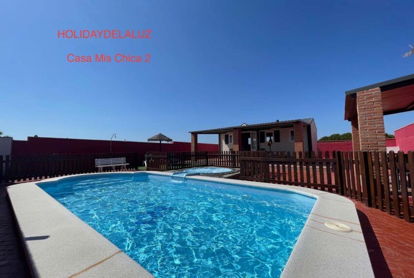 Casa Mis Chica 2 - holiday house in Roche Viejo/Conil de la Frontera for rent - pool - whirlpool - house