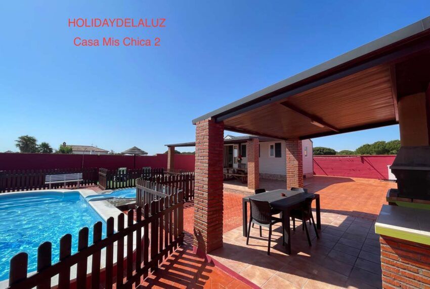 Casa Mis Chica 2 -  holiday house in Roche Viejo/Conil de la Frontera for rent - BBQ area - pool - house