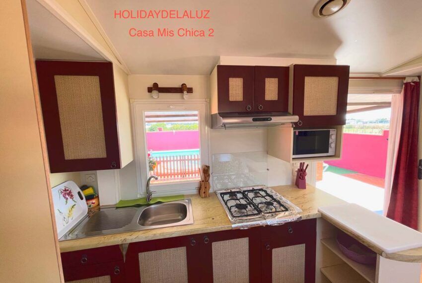 Casa Mis Chica 2 -  holiday house in Roche Viejo/Conil de la Frontera for rent - kitchen - with pool view