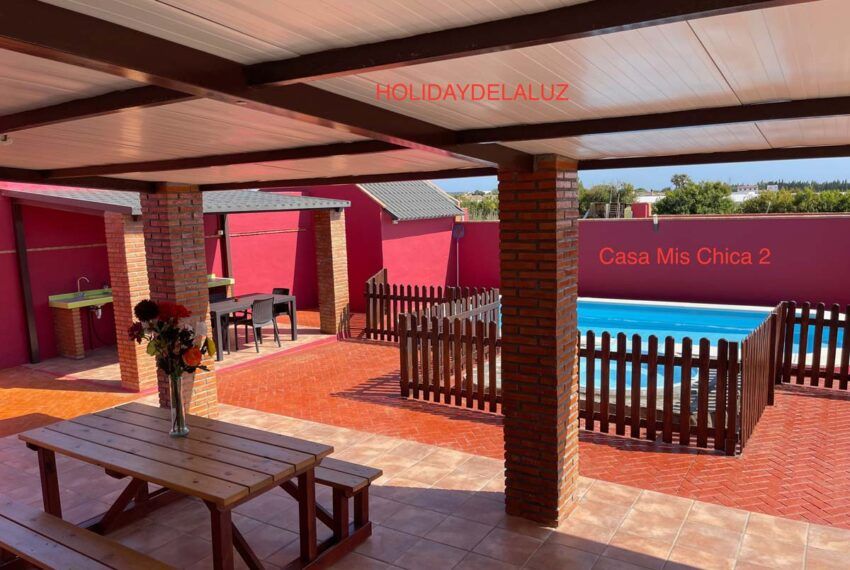 Casa Mis Chica 2 - holiday house in Roche Viejo/Conil de la Frontera for rent - terrace - BBQ area