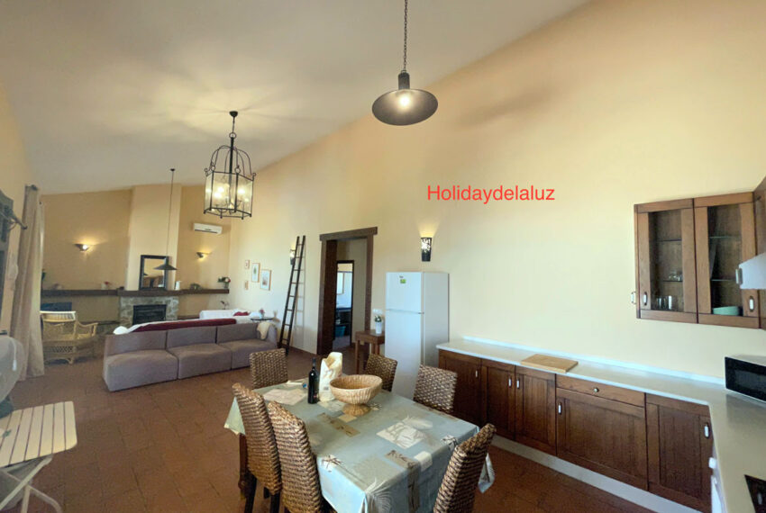 Media Luna - Holiday house in Dehesa de la Villa for rent - living room - kitchen - dining area