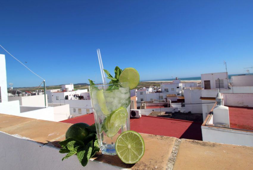 Apartment Paqui - Ferienapartment in Conil de la Frontera mieten - Blick von der Dachterrasse - Mojito Holidaydelaluz