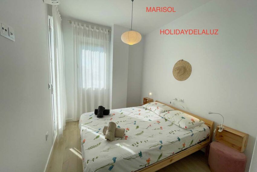 Haus Marisol - Selecta Costa Conil - Ferienhaus in Conil de la Frontera mieten - Schlafzimmer 3 - Balkon mit Pool + Meerblick