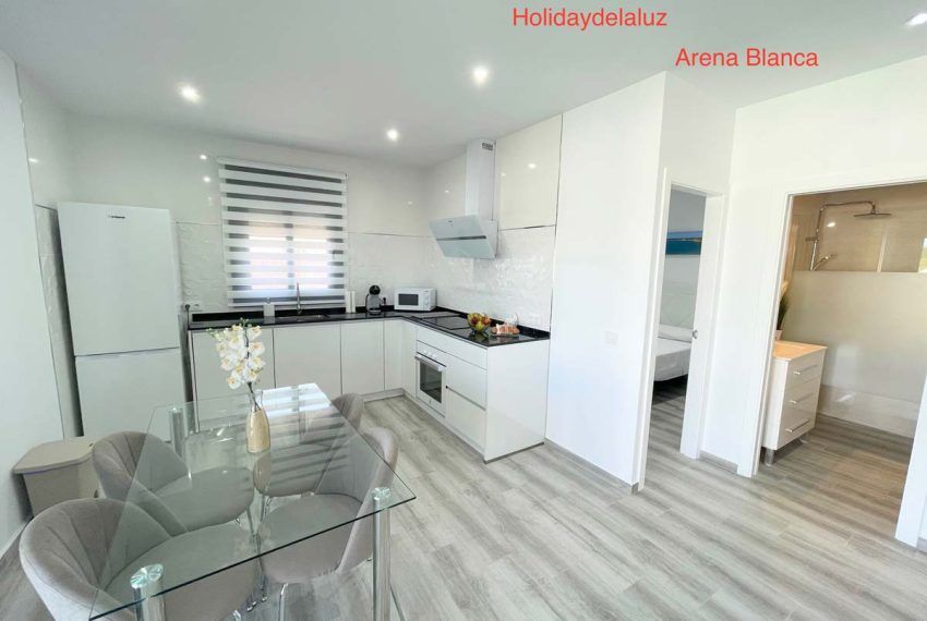 Ferienhaus Casa Arena Blanca - Ferienhaus mieten in El Colorado - Holidaydelaluz - Essbereich - Küche - Badezimmer